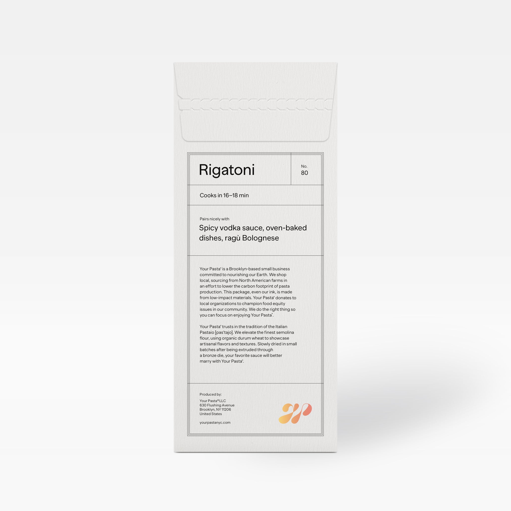 Organic Rigatoni